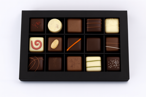 Klarsicht-Pralinenschachtel 15 Pralinen