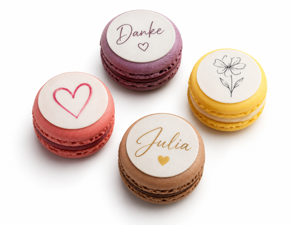 Macarons mit Logos