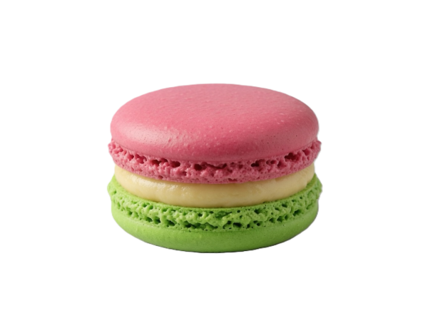 Erdbeer-Basilikum-Macarons