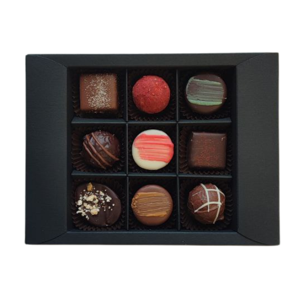 Pralinenschachtel mit 9 Winterpralinen